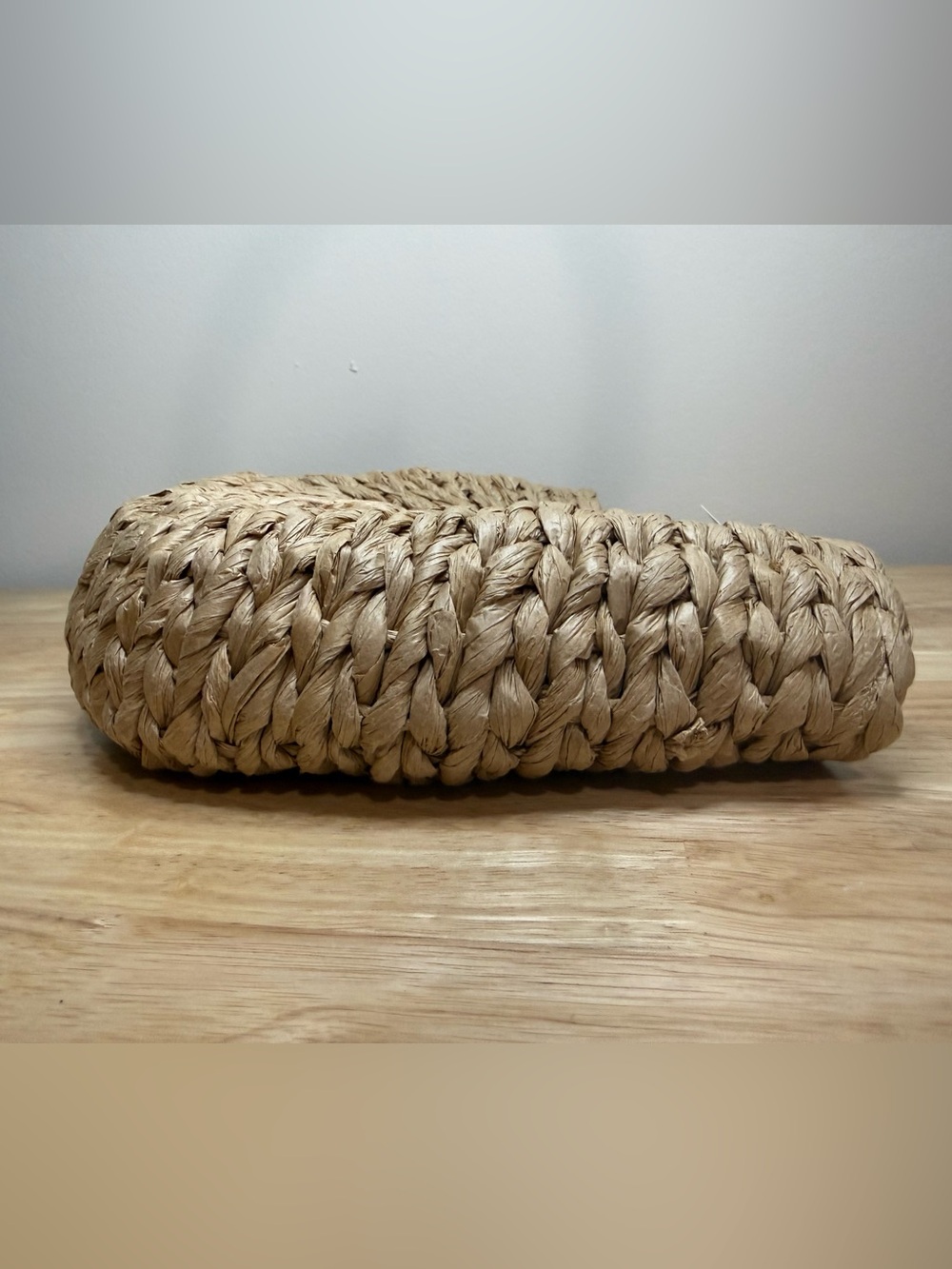 Cee Klein Natural Woven Straw Handbag NWT $70 - Picture 6 of 8